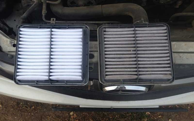 Replace dirty air filters